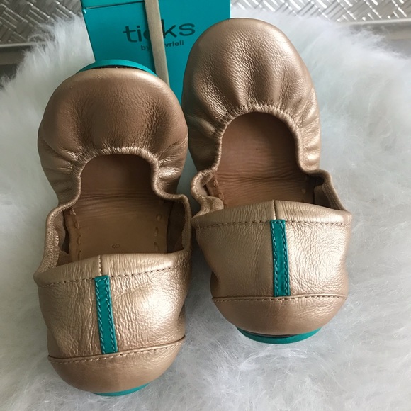 champagne tieks size 8